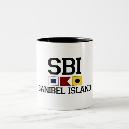Sanibel Island Tweekleurige Koffiemok (Center)