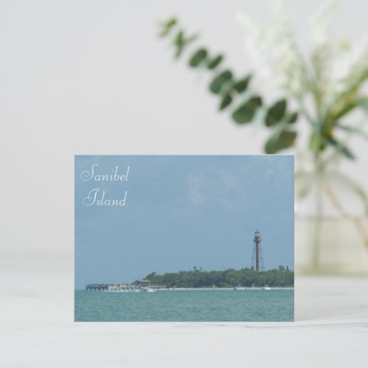 Sanibel Lighthouse Beach briefkaart (Staand voorkant)