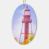 Sanibel Lighthouse collectie Keramisch Ornament (Links)