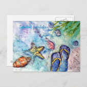 Sanibel Sandals Briefkaart (Voorkant / Achterkant)