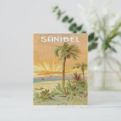 Sanibel  strand scene briefkaart (Staand voorkant)