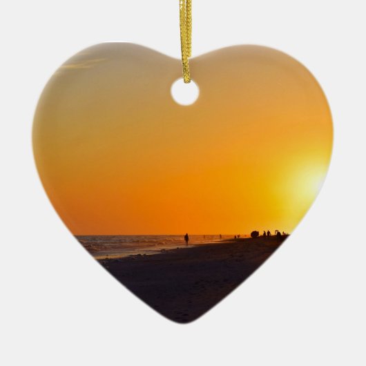 Sanibel Sunset Heart Ornament (Voorkant)