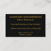 Sanitair Engineering en sanitair Visitekaartje (Achterkant)