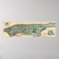Sanitaire en Topografische kaart van New York City