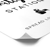 Sanitizing Station Citroen Bruiloft Bruidsfeest Poster (Hoek)