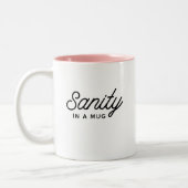 SANITY dans une tasse Stylish Modern Typographie C (Gauche)