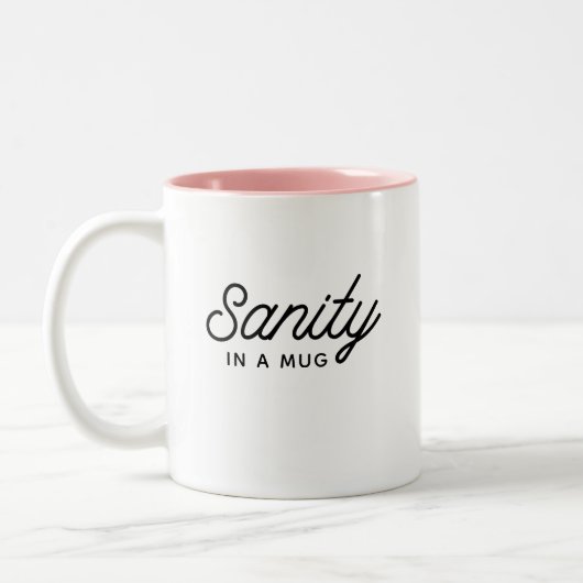 SANITY dans une tasse Stylish Modern Typographie C (Gauche)