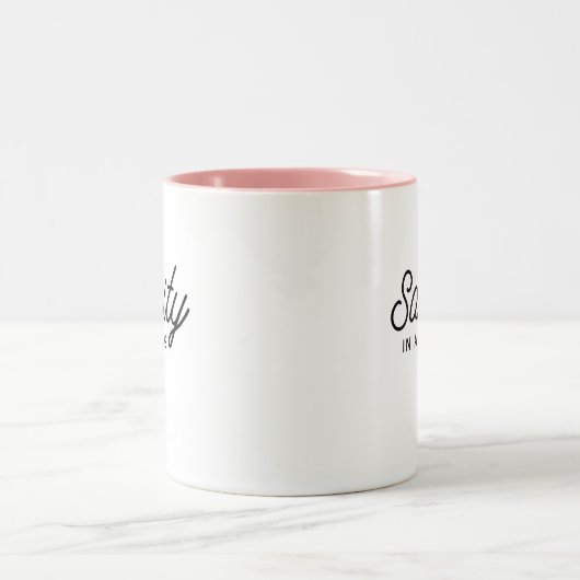 SANITY dans une tasse Stylish Modern Typographie C (Centre)