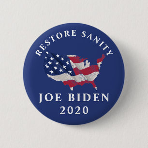 Sanity Joe Biden 2020 herstellen Ronde Button 5,7 Cm