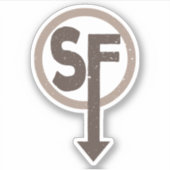 Sanitys herfsten, Sally face logo Sticker (Voorkant)