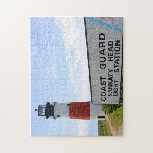 Sankaty Head Lighthouse Nantucket MA Jigzaag Puzzl Legpuzzel (Verticaal)