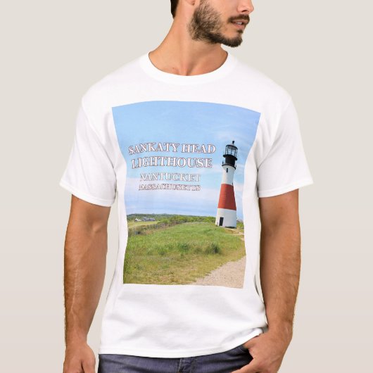 Sankaty Head Lighthouse, Nantucket MA T-Shirt (Voorkant)