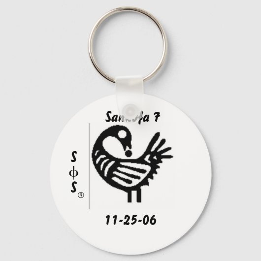 sankofa 7 sleutelhanger (Voorkant)