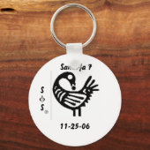 sankofa 7 sleutelhanger (Voorkant)