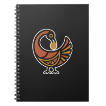 Sankofa Adinkra Vogel – Spiraal Foto Notitieboek