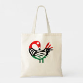 Sankofa African Bird Pan African Flag Pride Junete Tote Bag (Achterkant)