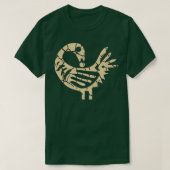 Sankofa Bird African Bird Simple Pattern Juneteent T-shirt (Design voorkant)
