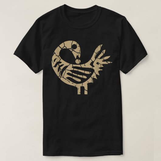 Sankofa Bird African Bird Simple Pattern Juneteent T-shirt (Design voorkant)