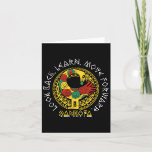 Sankofa Black History Month Adinkra Ghana Kaart