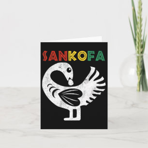 Sankofa Juneteenth Ghana Adinkra Symbool Sankofa Kaart