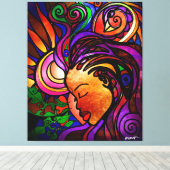 Sankofa (omwikkeld canvas) canvas afdruk (Insitu (Houten vloer))