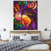 Sankofa (omwikkeld canvas) canvas afdruk (Insitu (Slaapkamer))