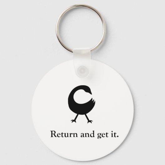 Sankofa Return en pak hem. Sleutelhanger (Voorkant)
