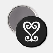 Sankofa | Terug en ophalen - Adinkra-symbool Magneet (Voorkant / Achterkant)