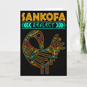 Sankofa zwarte geschiedenis Afro Afrikaanse trots Kaart