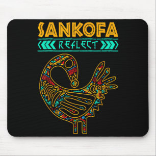 Sankofa zwarte geschiedenis Afro Afrikaanse trots Muismat