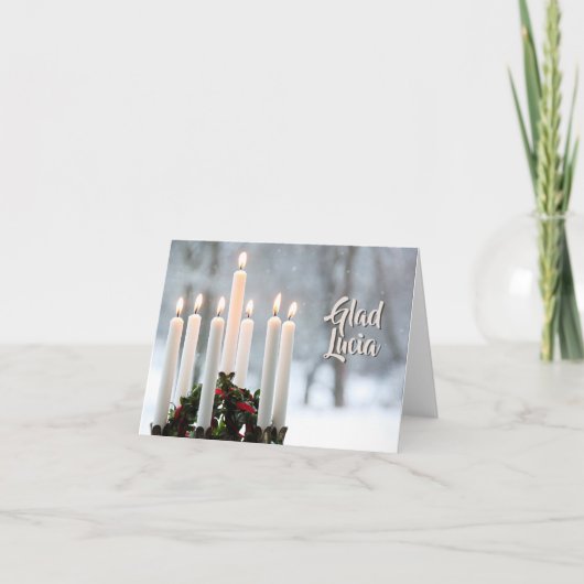 Sankt Lucia | Luciafest Kaart (Voorkant)