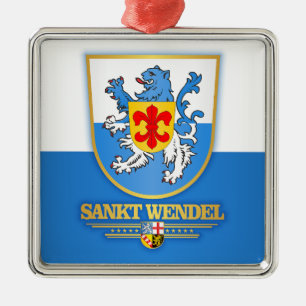 Sankt Wendel Kreis COA Shirten Metalen Ornament