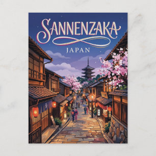 Sannenzaka-helling Japan Briefkaart