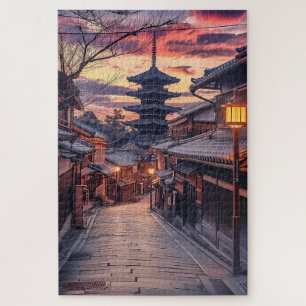 Sannenzaka Path Kyoto Japan, reis 1000 stuk Legpuzzel