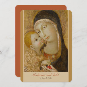 Sano di Pietro Tenderness madonna CC1079 Carte d'a