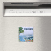 Sanremo, Italie Magnet Carré (In Situ (Lave-vaisselle))