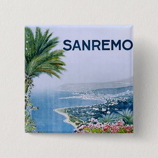 Sanremo, Italië Square Button (Voorkant)