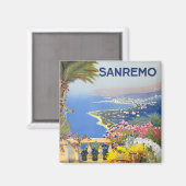 Sanremo Italië vintage Magneet (Voorkant / Achterkant)