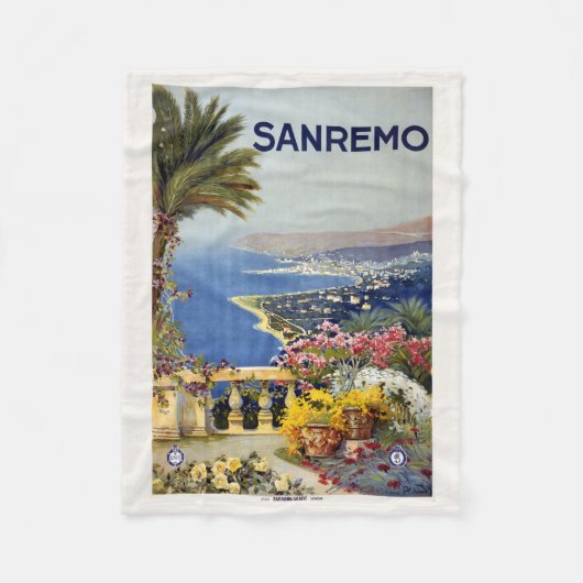 Sanremo Italie vintage voyage polaire couverture (Devant)