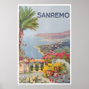 Sanremo Kunst Italië Reisposter Print Italiaans