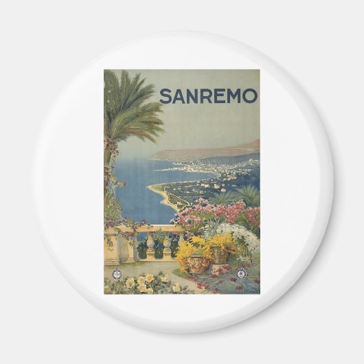 Sanremo poster 1920 magneet (Voorkant)