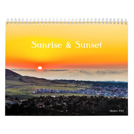 Sanrise en Sunset Kalender (Hoes)