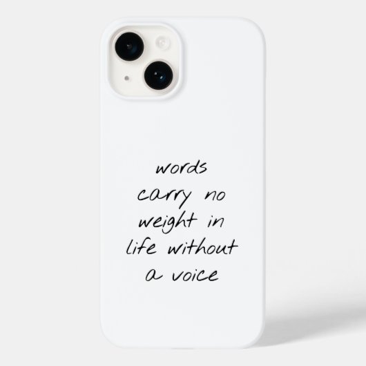Sans coque iphone vocal (Verso)