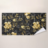 Sans couture avec orchidées de bijoux (Serviette de bain)