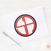 Sans Crosshairs Ronde Sticker (Envelop)
