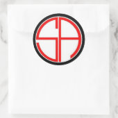 Sans Crosshairs Ronde Sticker (Tas)