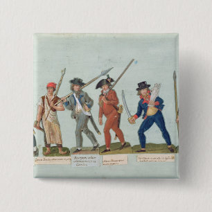 Sans Culotte Lighting zijn Pipe Vierkante Button 5,1 Cm