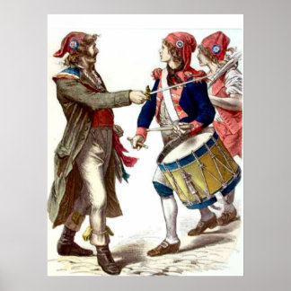 Sans culottes afdrukken poster