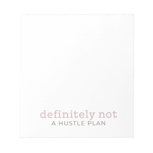 Sans doute pas un bloc-notes de plan (Devant)