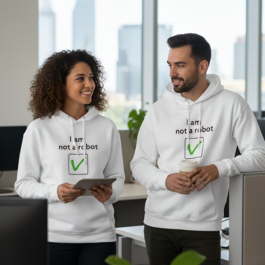 “Sans être un robot” Sweat à capuche